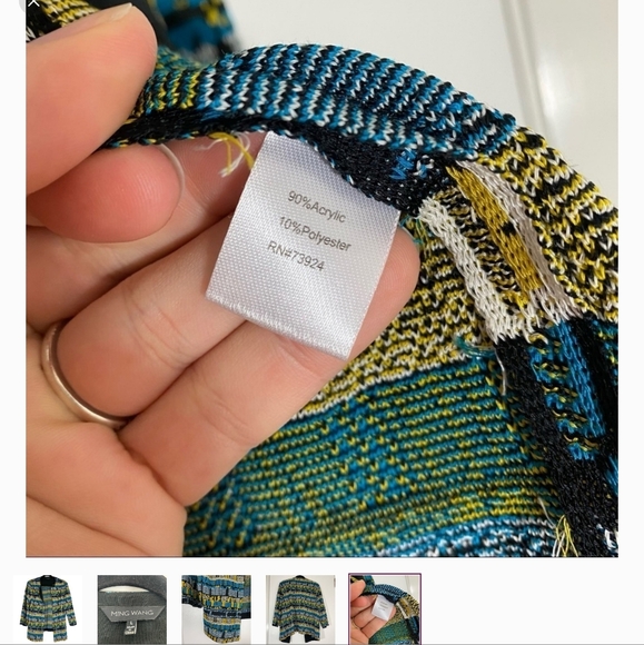 Ming Wang Open Front Topper Blazer - Picture 4 of 4